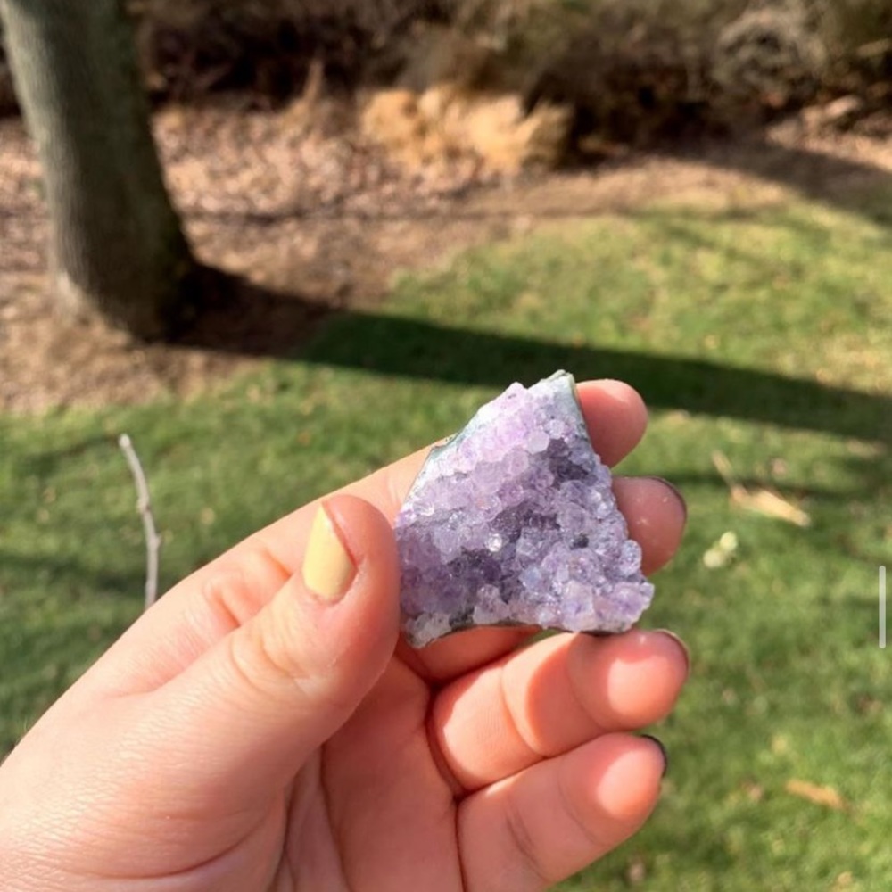 Amethyst crystal cluster